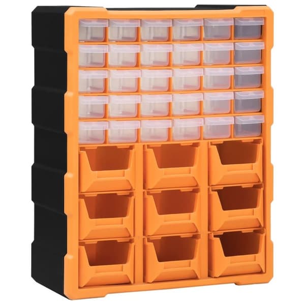 vidaXL Sortimentskap med 39 skuffer 38x16x47 cm