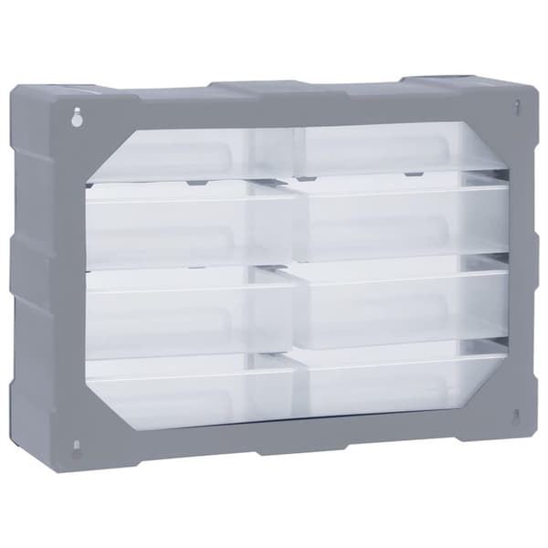 vidaXL skuffereol med 8 store skuffer 52x16x37 cm