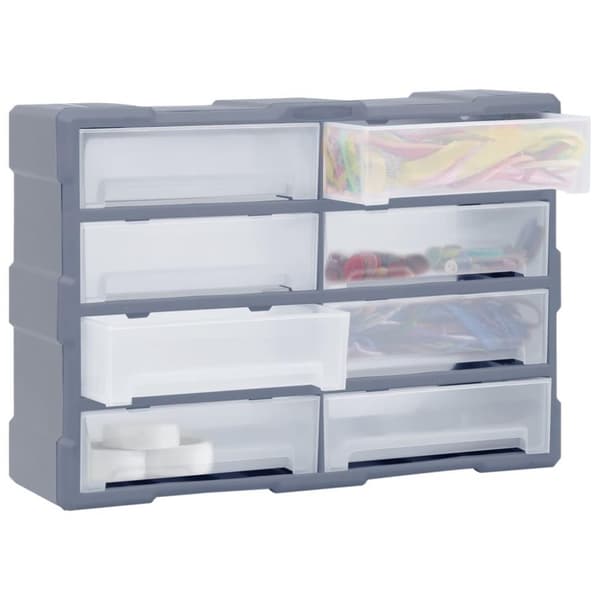vidaXL Sortimentskåp med 8 stora lådor 52x16x37 cm