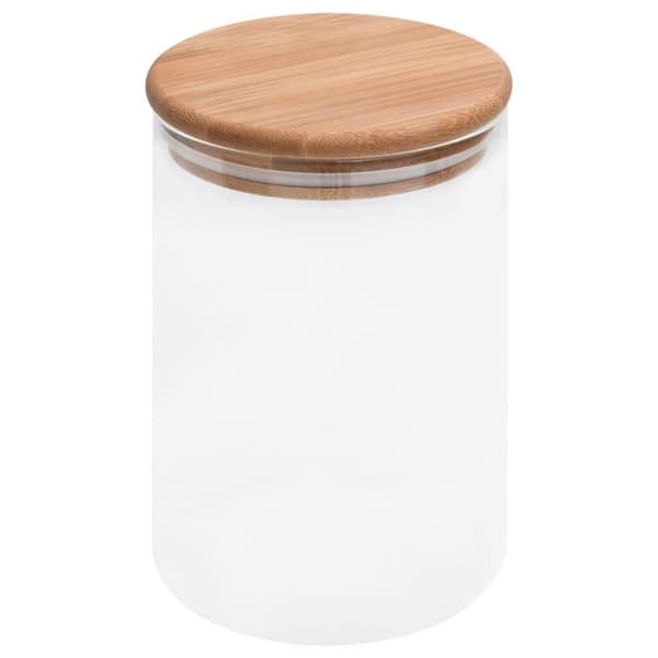 vidaXL opbevaringsglas med bambuslåg 4 stk. 800 ml