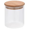 Pikkukuva 3 / 7: vidaXL Lasiset säilytyspurkit bambukansilla 10 kpl 600 ml