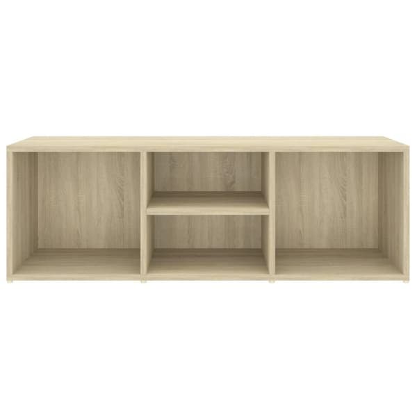 vidaXL Kenkien säilytyspenkki Sonoma-tammi 105x35x35 cm lastulevy
