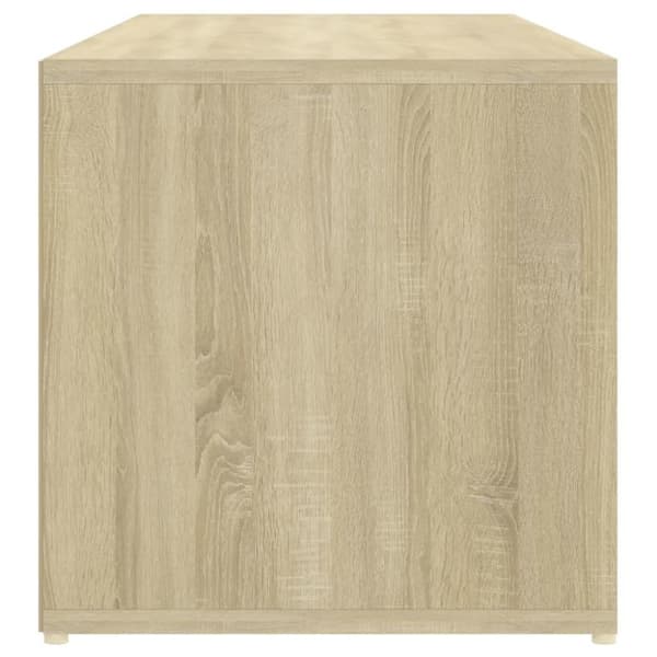 vidaXL Kenkien säilytyspenkki Sonoma-tammi 105x35x35 cm lastulevy