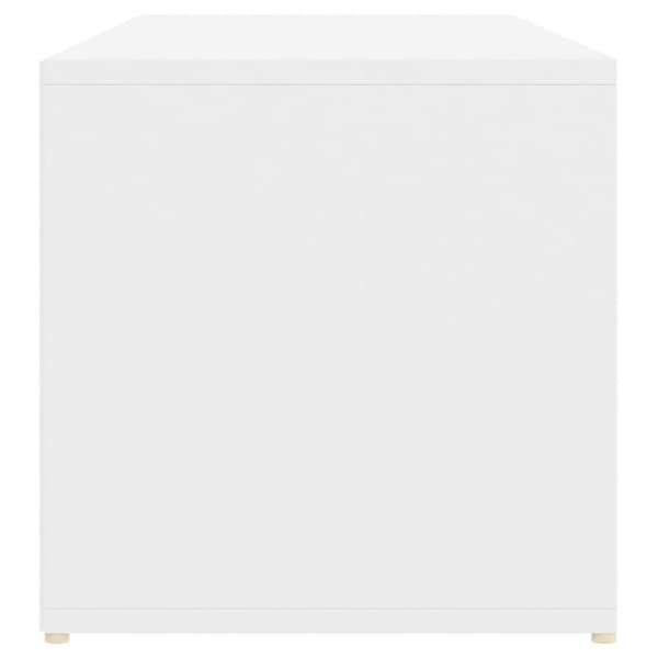vidaXL skobænk 105x35x35 cm spånplade hvid
