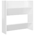 Pikkukuva 5 / 10: vidaXL Seinäkenkäkaapit 4 kpl korkeakiilto valk. 60x18x60 cm lastulevy