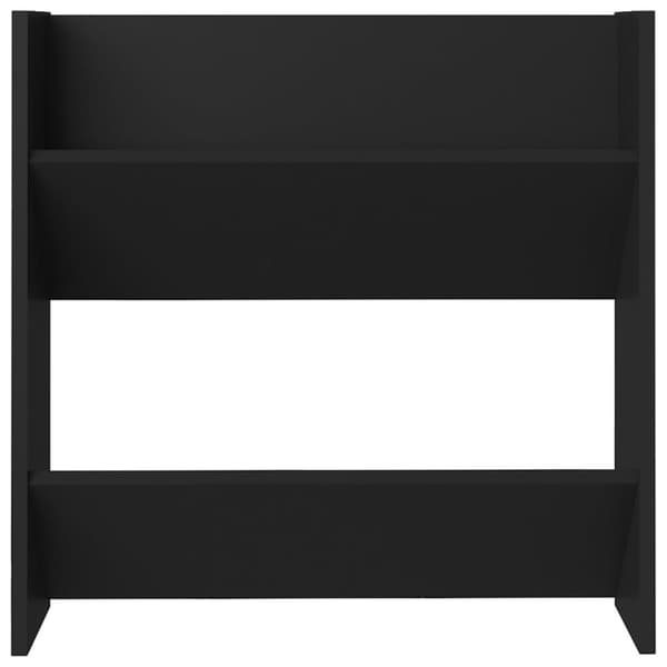 vidaXL væghængte skoskabe 4 stk. 60x18x60 cm spånplade sort