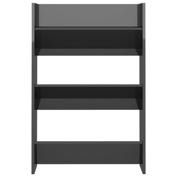 vidaXL Seinäkenkäkaapit 2 kpl korkeakiilto harm. 60x18x90 cm lastulevy