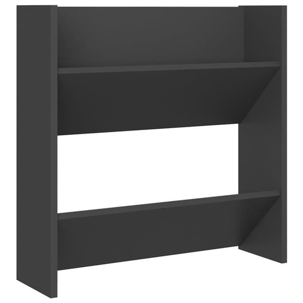 vidaXL Veggskoskap 4 stk grå 60x18x60 cm sponplate