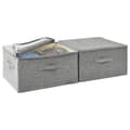 Miniatyrbilde 3 av 11: vidaXL Oppbevaringsbokser 2 stk stoff 43x34x23 cm grå