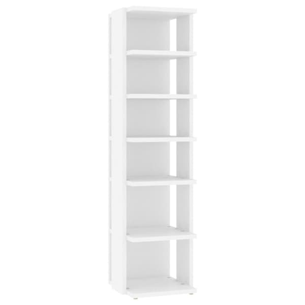 vidaXL skoreoler 2 stk. 25x27x102 cm spånplade hvid