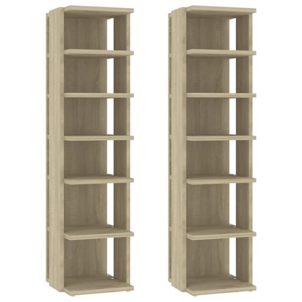 vidaXL skoreoler 2 stk. 25x27x102 cm sonoma-eg