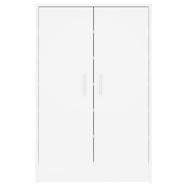 vidaXL skoskab 60x35x92 cm spånplade hvid