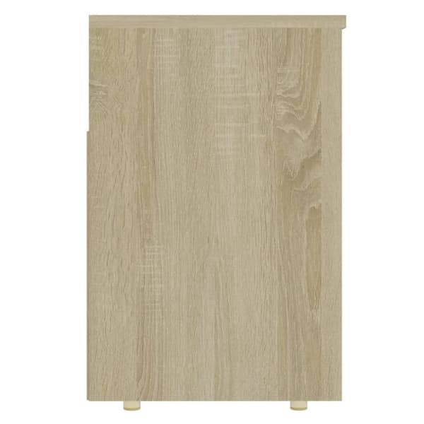 vidaXL skobænk 105x30x45 cm spånplade sonoma-eg
