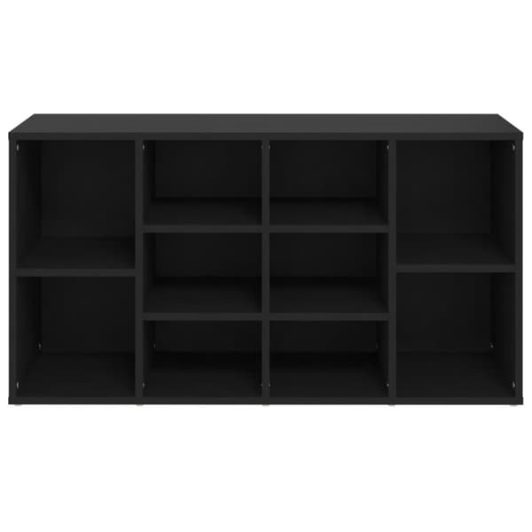 vidaXL Skobänk Svart 103x30x54,5 cm spånskiva