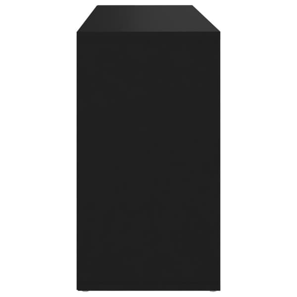 vidaXL Skobänk Svart 103x30x54,5 cm spånskiva