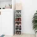 Miniatyrbilde 10 av 10: vidaXL Skoskap høyglans hvit 25x27x102 cm sponplate