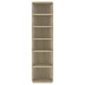 Miniatyrbilde 5 av 10: vidaXL Skoskap sonoma eik 25x27x102 cm sponplate