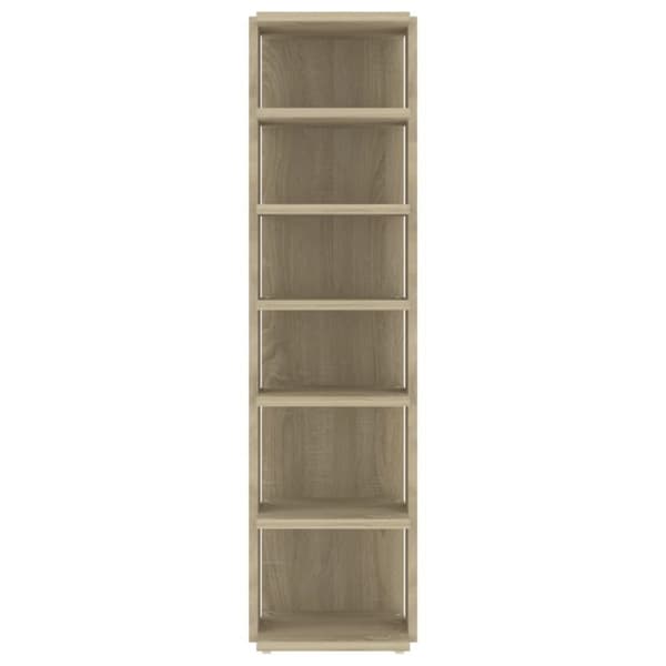 vidaXL Skoskap sonoma eik 25x27x102 cm sponplate