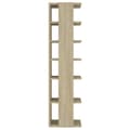 Miniatyrbilde 6 av 10: vidaXL Skoskap sonoma eik 25x27x102 cm sponplate