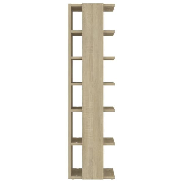 vidaXL Skoskap sonoma eik 25x27x102 cm sponplate