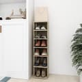 Miniatyrbilde 9 av 10: vidaXL Skoskap sonoma eik 25x27x102 cm sponplate