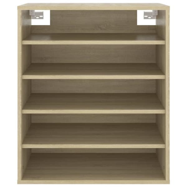 vidaXL Skoskap sonoma eik 60x35x70 cm sponplate