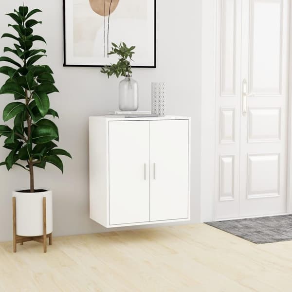 vidaXL skoreol 60x35x70 cm spånplade hvid