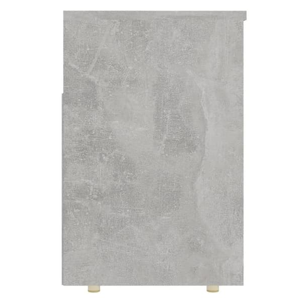 vidaXL Skobenk betonggrå 105x30x45 cm sponplater