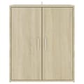 Miniatyrbilde 6 av 11: vidaXL Skoskap sonoma eik 60x35x70 cm sponplate