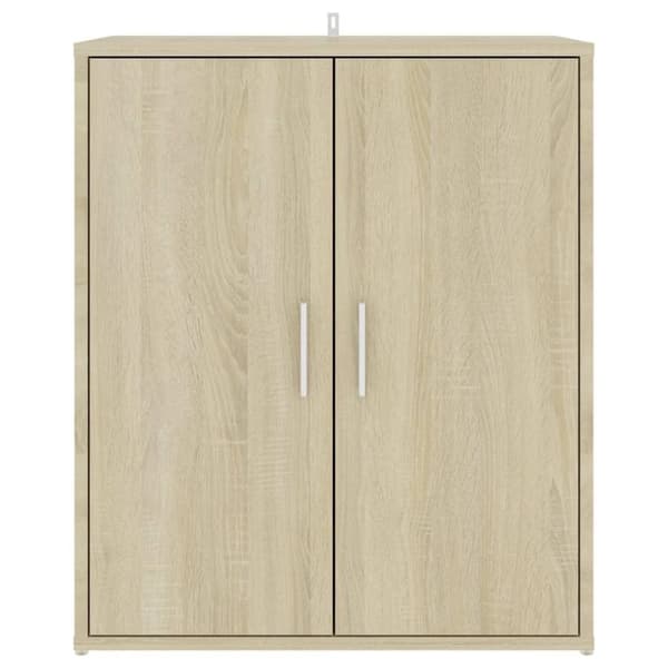 vidaXL Skoskap sonoma eik 60x35x70 cm sponplate