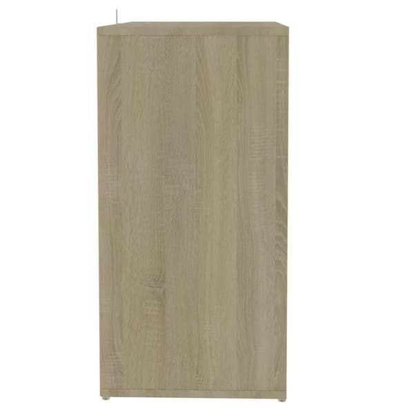 vidaXL Skoskap sonoma eik 60x35x70 cm sponplate