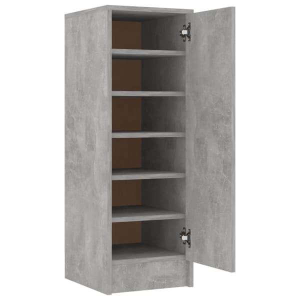vidaXL skoskab 32x35x92 cm spånplade betongrå
