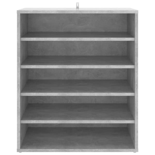vidaXL Skoskap betonggrå 60x35x70 cm sponplate