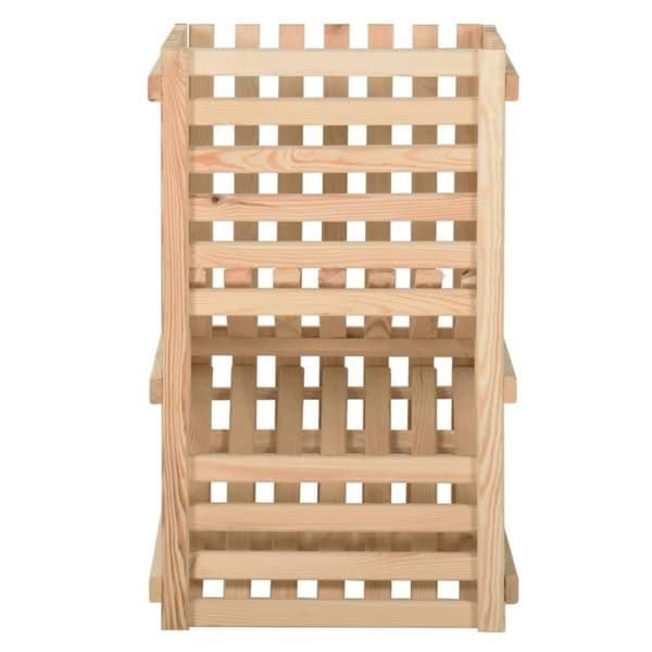 vidaXL kartoffelkasse 50x50x80 cm massivt fyrretræ