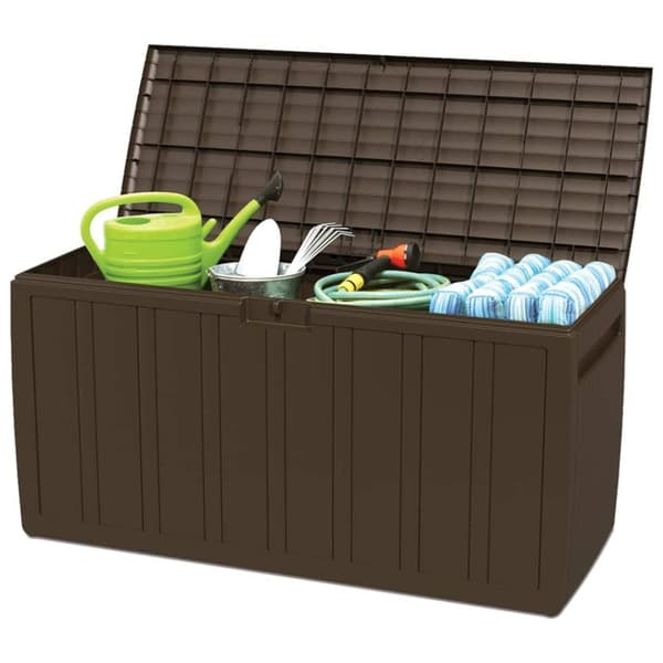 vidaXL Dynlåda brun 117x45,5x57,5 cm 270 L