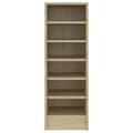 Miniatyrbilde 5 av 10: vidaXL Skoskap sonoma eik 31,5x35x90 cm sponplate