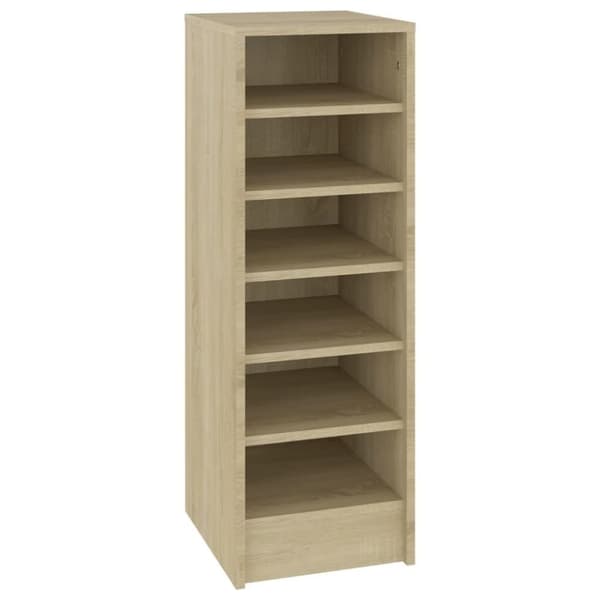 vidaXL Skoskap sonoma eik 31,5x35x90 cm sponplate