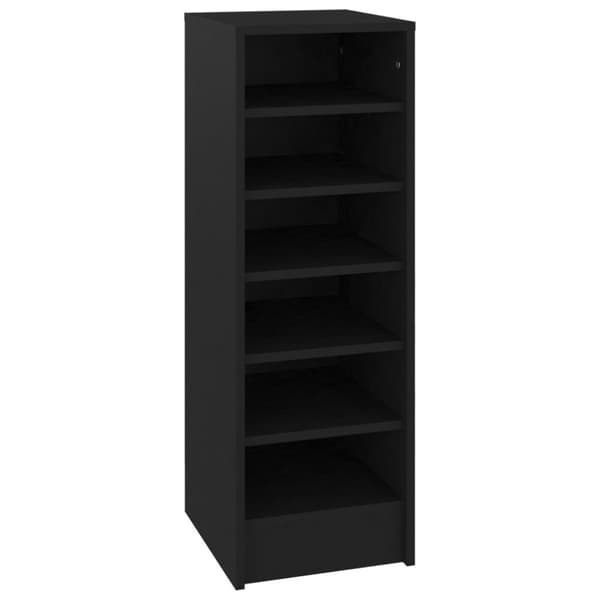 vidaXL skoreol 31,5x35x90 cm spånplade sort