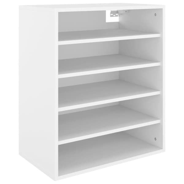 vidaXL Skoskap hvit 60x35x70 cm sponplate