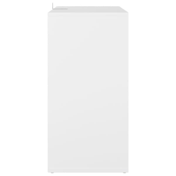 vidaXL Skoskap hvit 60x35x70 cm sponplate