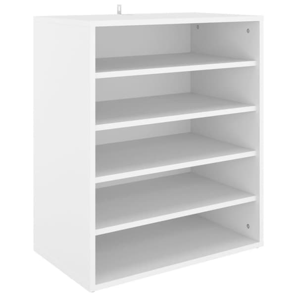 vidaXL Skoskap hvit 60x35x70 cm sponplate