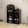 Miniatyrbillede 3 af 11: vidaXL skoreoler 2 stk. 31,5x35x70 cm spånplade sort