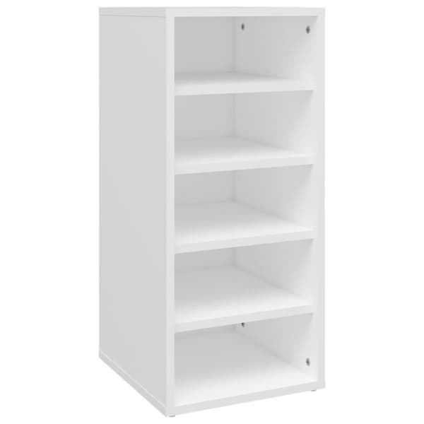 vidaXL Skoskap hvit 2 stk 31,5x35x70 cm sponplate
