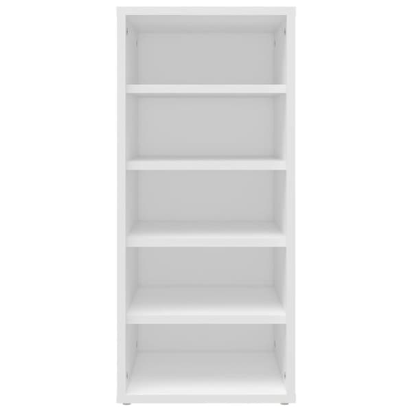 vidaXL Skoskap hvit 2 stk 31,5x35x70 cm sponplate