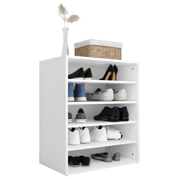 vidaXL skoreol 60x35x70 cm spånplade hvid