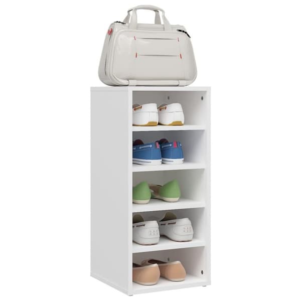 vidaXL skoreoler 2 stk. 31,5x35x70 cm spånplade hvid