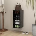 Miniatyrbilde 10 av 10: vidaXL Skoskap svart 31,5x35x70 cm sponplate