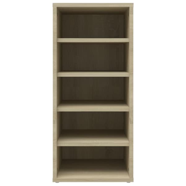 vidaXL skoreoler 2 stk. 31,5x35x70 cm spånplade sonoma-eg