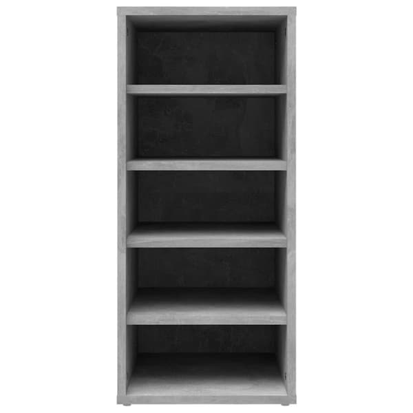 vidaXL skoreoler 2 stk. 31,5x35x70 cm spånplade betongrå