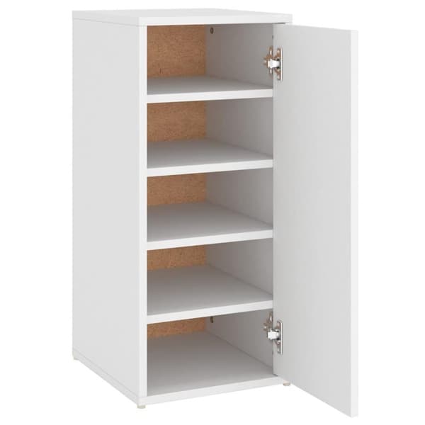 vidaXL skoskab 32x35x70 cm spånplade hvid